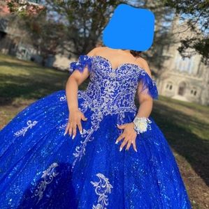 Sweet 15 Royal Blue/Sparkling Silver Dress